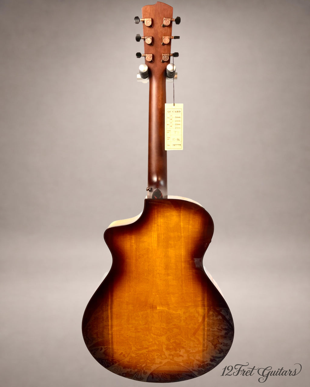 Gesamtansicht der Breedlove Pursuit Exotic S Concertina von hinten mit Hals und Kopfplatte