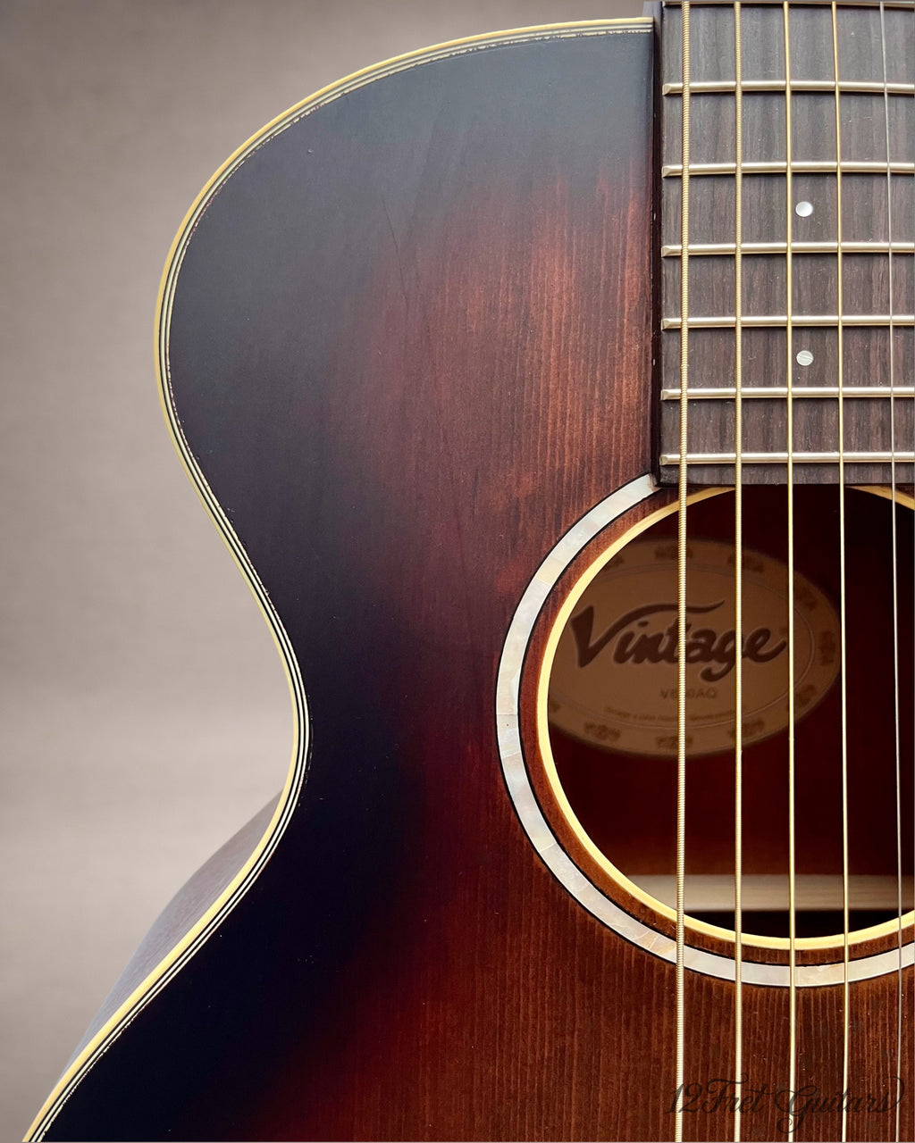 Vintage V880AQ Historic (2019) Akustikgitarre Details