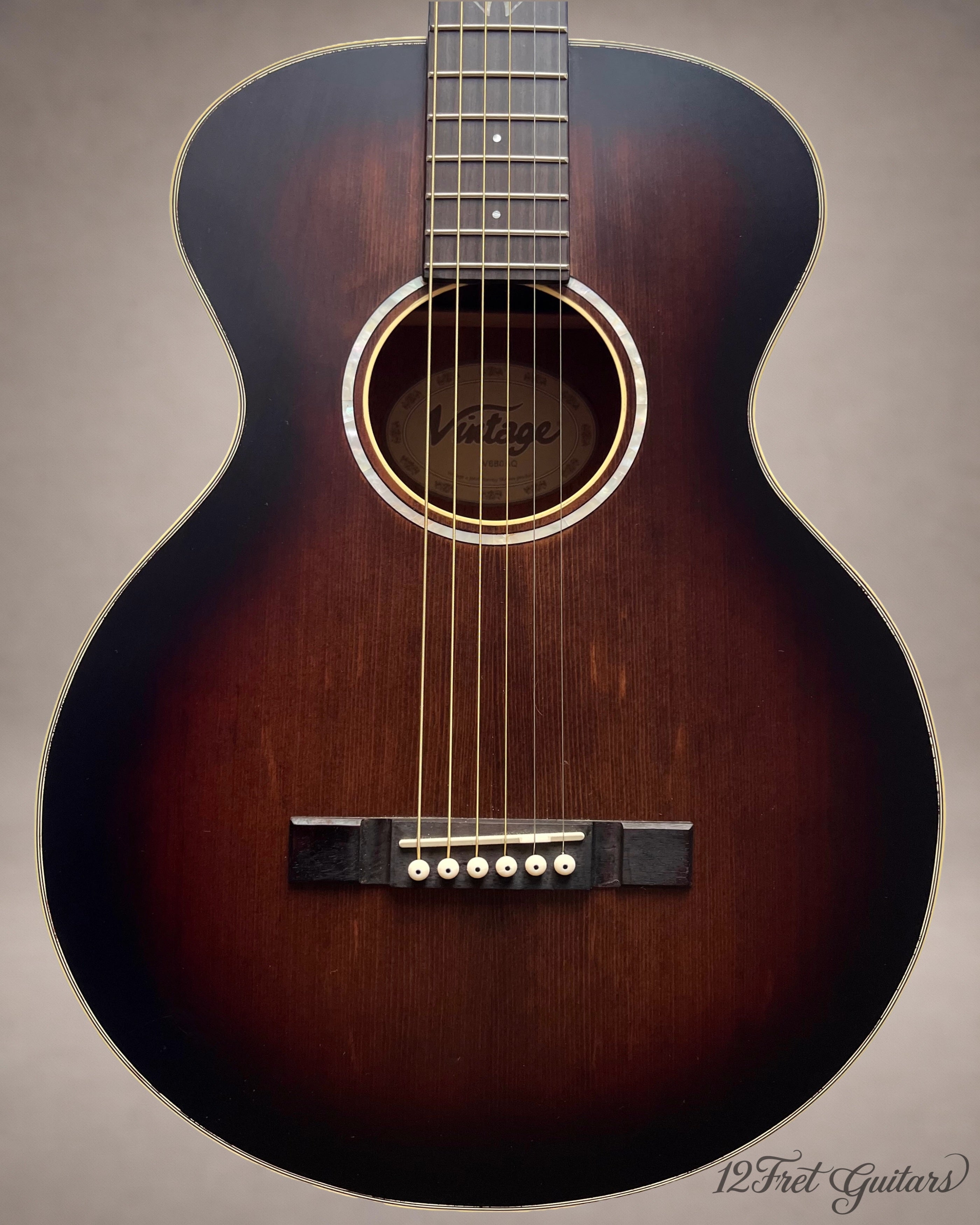 Vintage V880AQ Historic (2019) Akustikgitarre Details